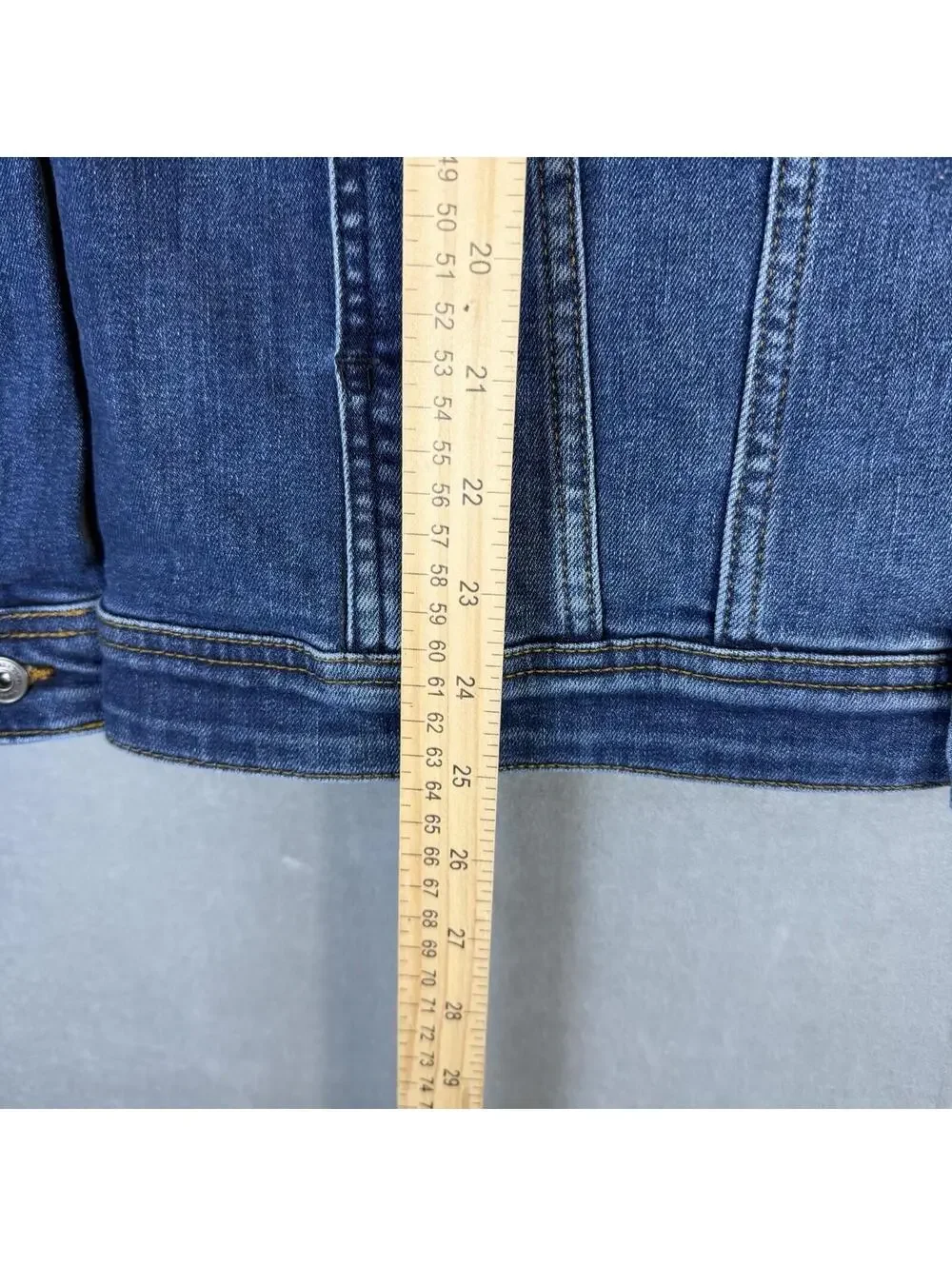 DU/ER Denim Trucker Jacket Men's Small Blue Performance Stretch All Season NWT - Picture 7 of 8